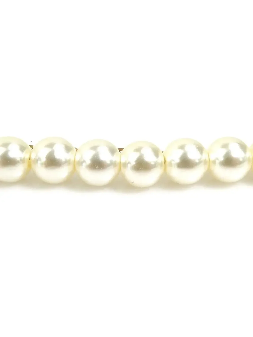 Auth Christian Dior Necklace White/Gold #302667C24B